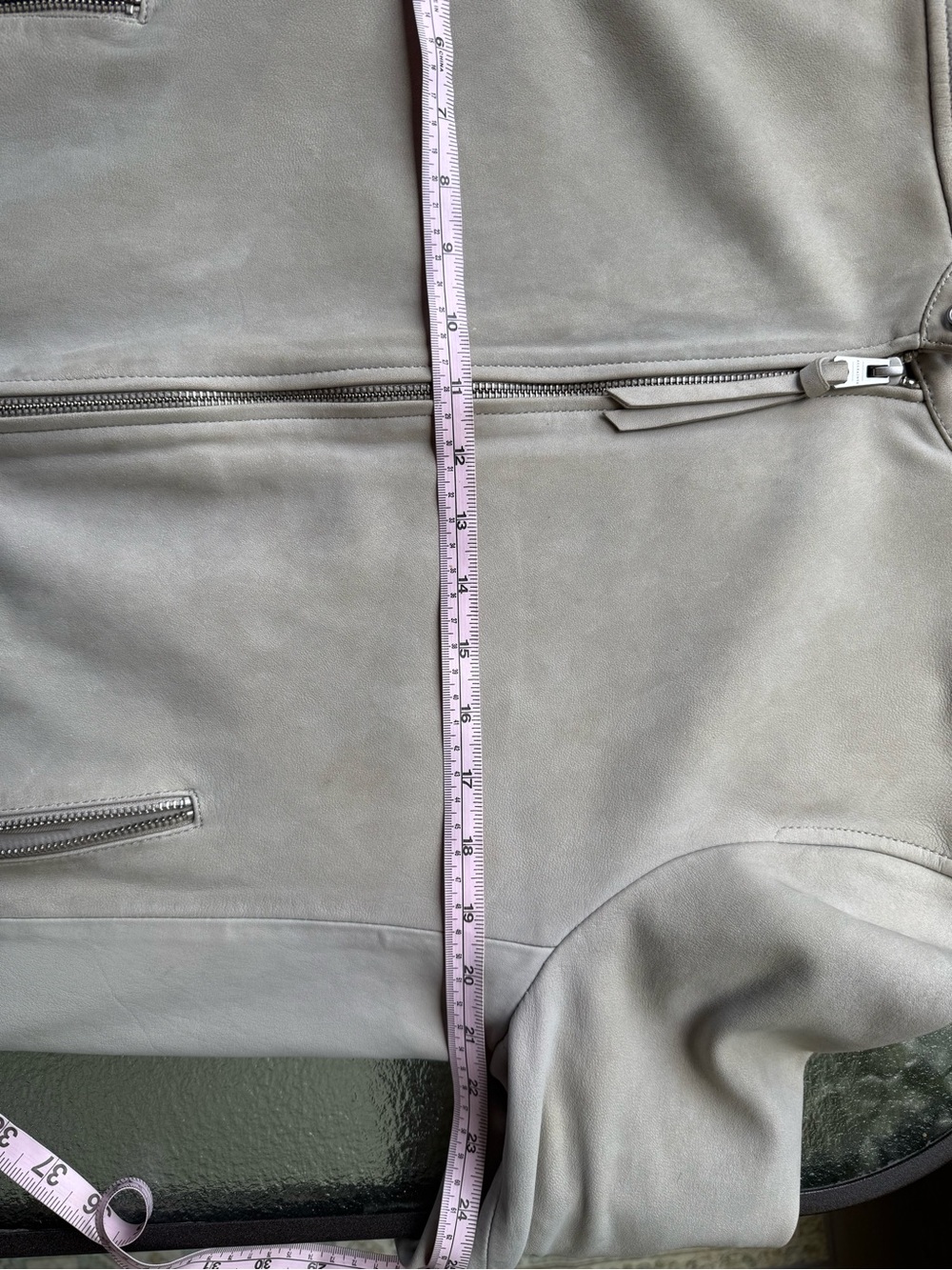 AllSaints Men's Suede Bomber Jacket in Light Beige - Picture 5 of 13